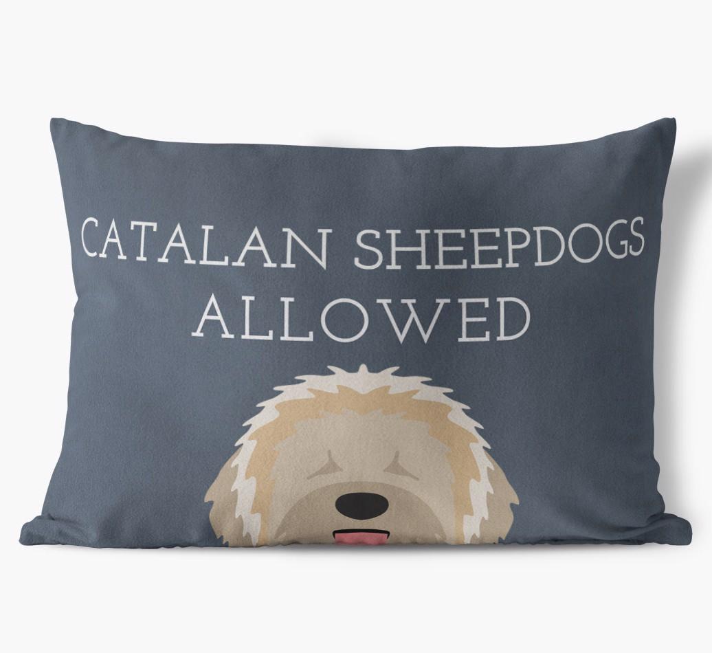 Dogs Allowed: Personalized {breedFullName} Soft Touch Pillow