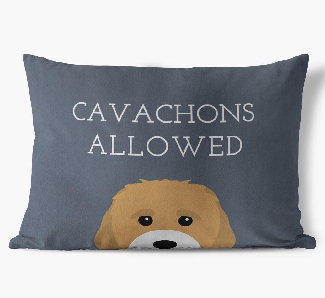 Dogs Allowed: Personalized {breedFullName} Soft Touch Pillow
