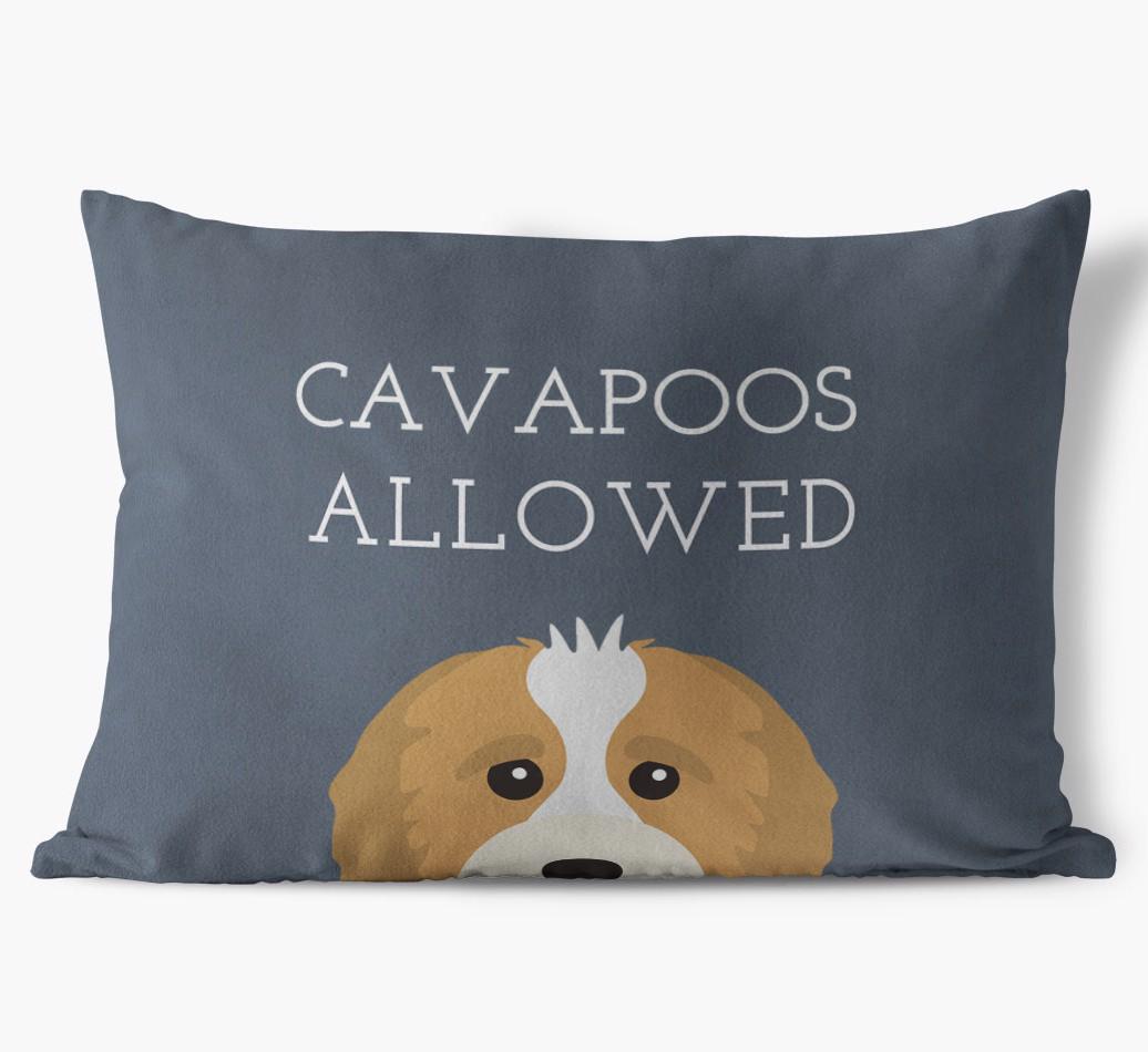 Dogs Allowed: Personalized {breedFullName} Soft Touch Pillow