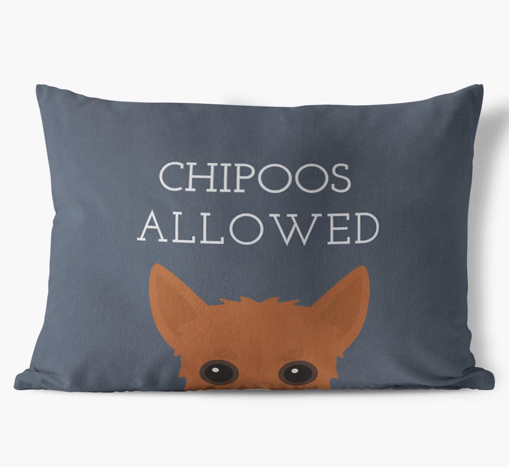 Dogs Allowed: Personalized {breedFullName} Soft Touch Pillow
