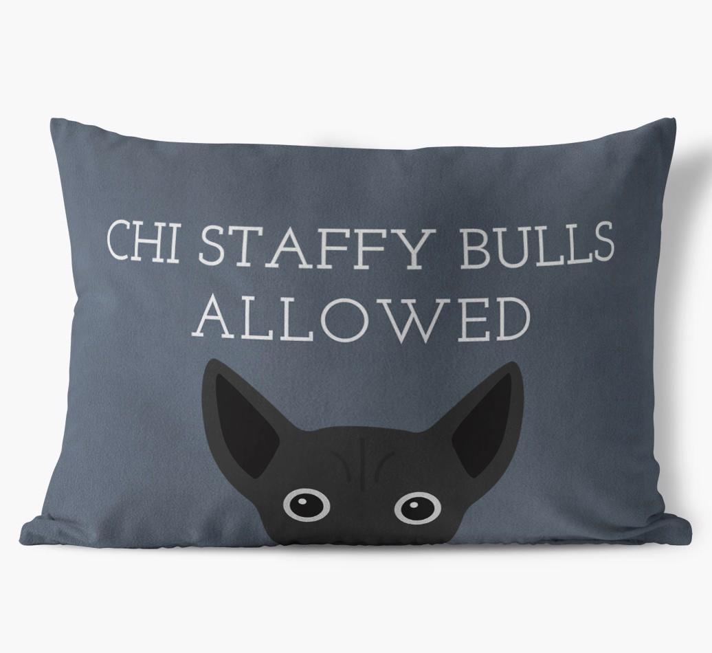 Dogs Allowed: Personalized {breedFullName} Soft Touch Pillow