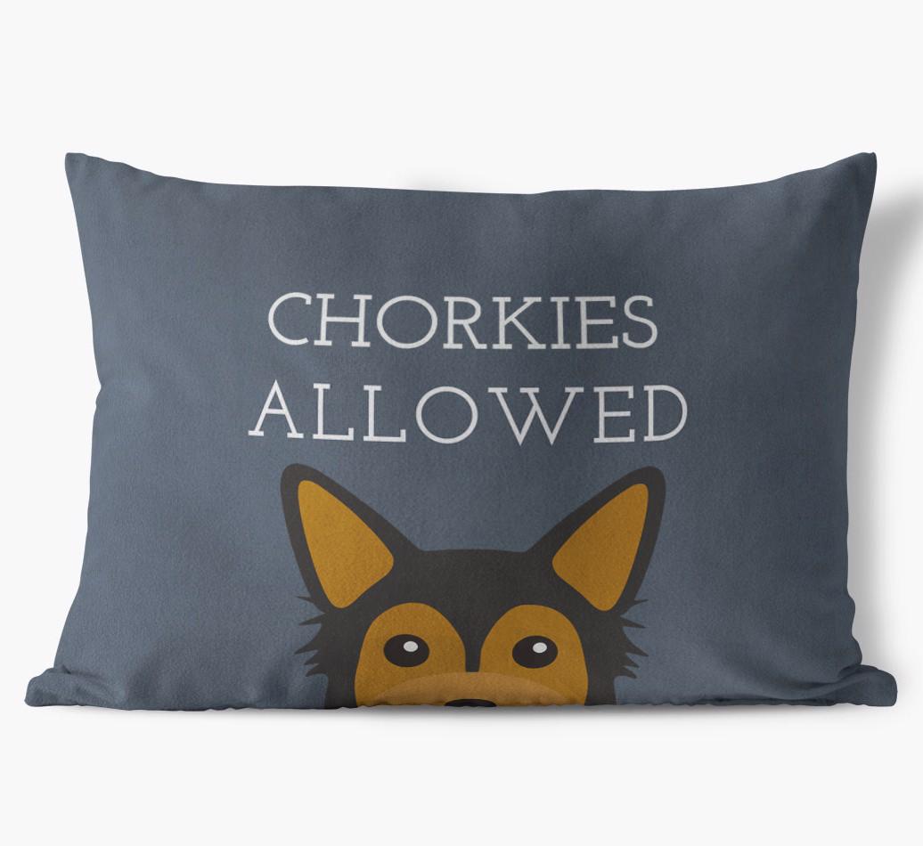 Dogs Allowed: Personalized {breedFullName} Soft Touch Pillow