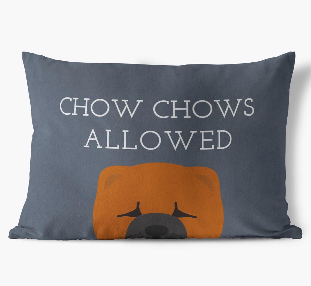 Dogs Allowed: Personalized {breedFullName} Soft Touch Pillow