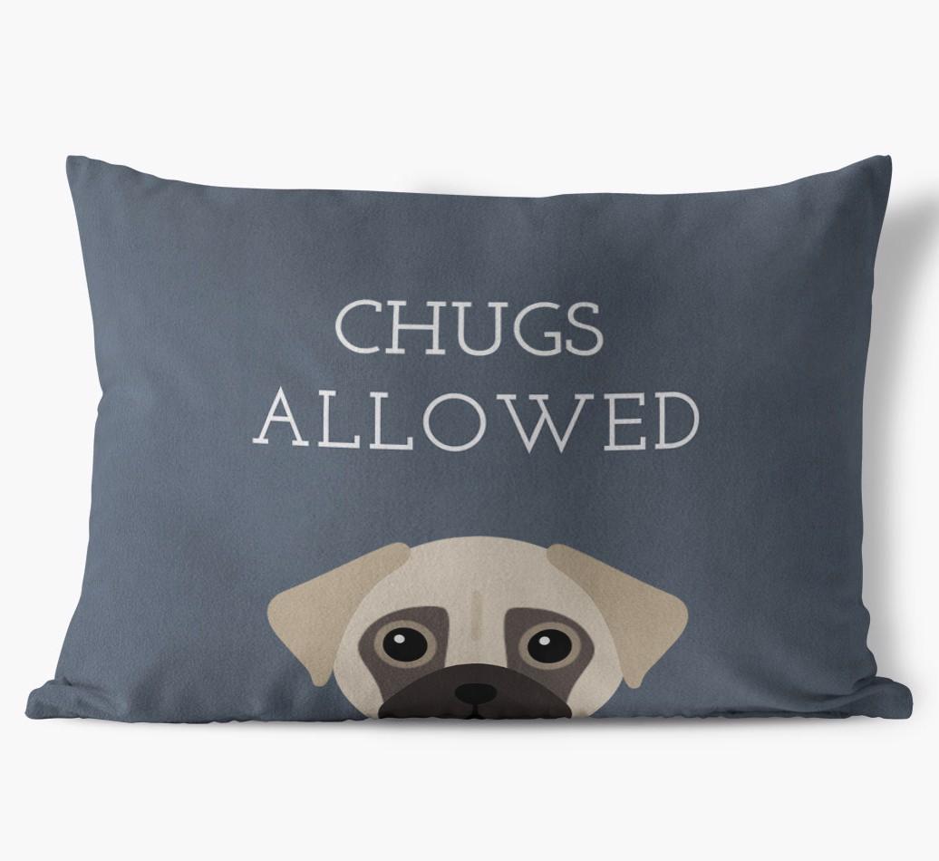 Dogs Allowed: Personalized {breedFullName} Soft Touch Pillow