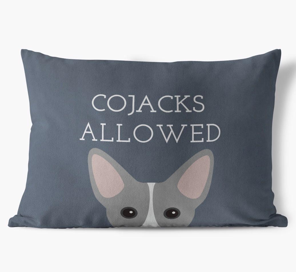 Dogs Allowed: Personalized {breedFullName} Soft Touch Pillow