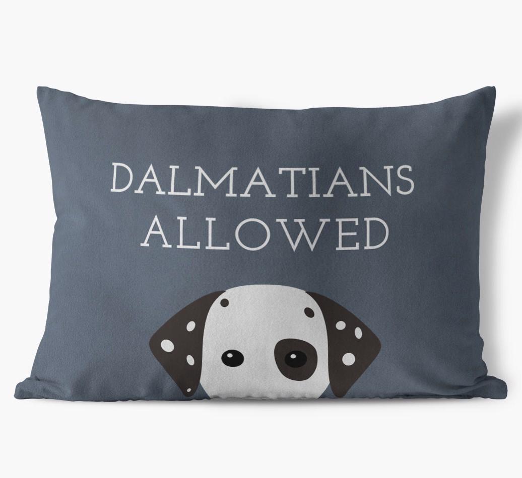 Dogs Allowed: Personalized {breedFullName} Soft Touch Pillow