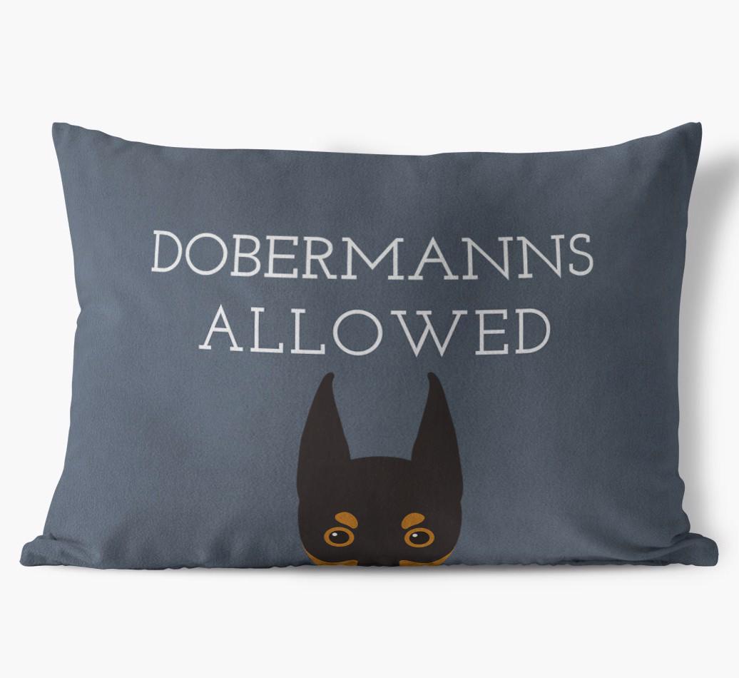 Dogs Allowed: Personalized {breedFullName} Soft Touch Pillow