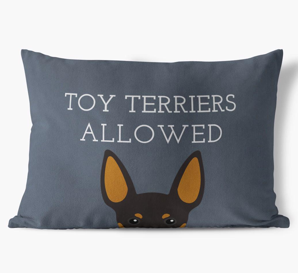 Dogs Allowed: Personalized {breedFullName} Soft Touch Pillow