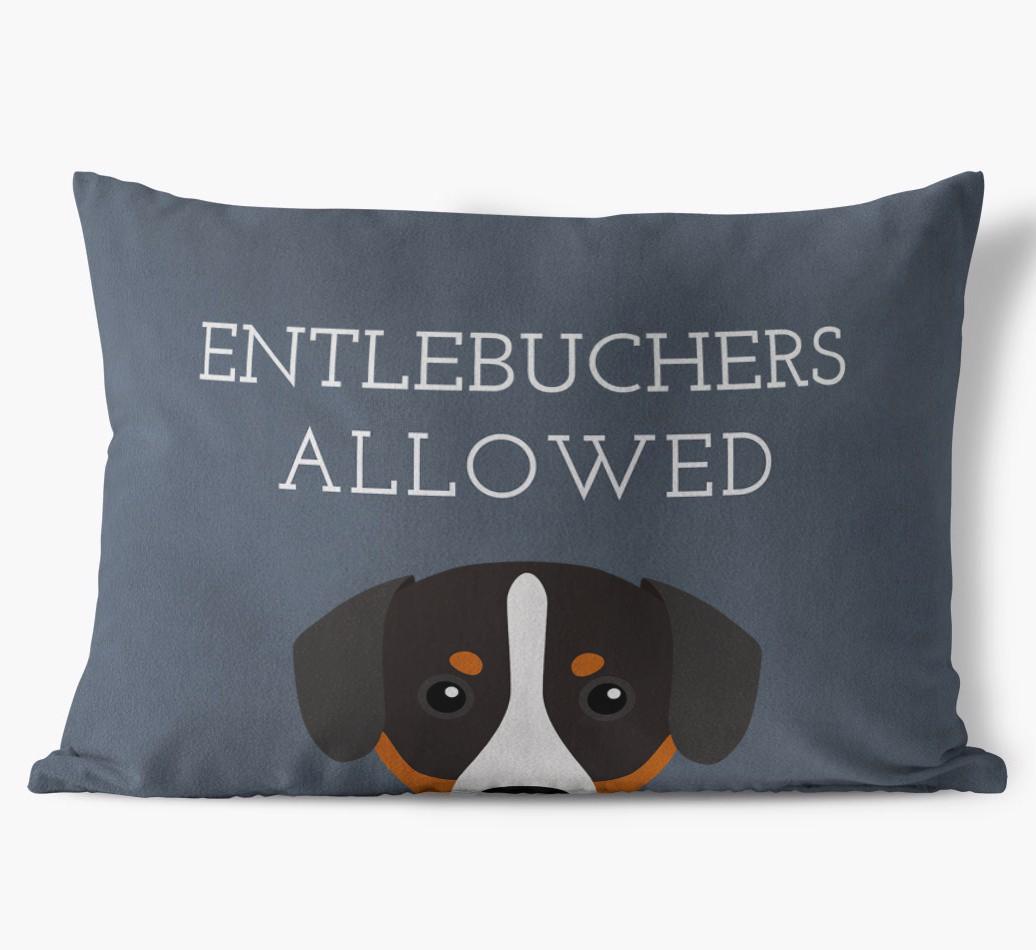Dogs Allowed: Personalized {breedFullName} Soft Touch Pillow