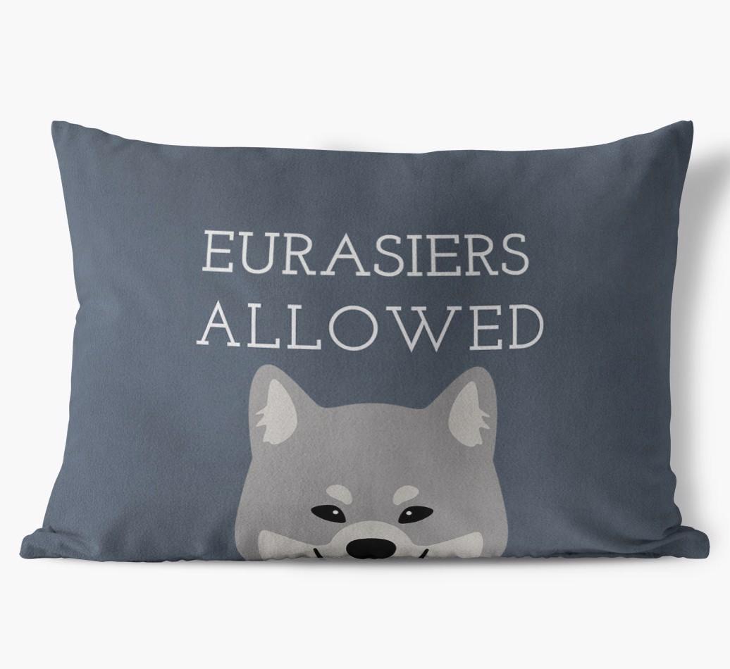 Dogs Allowed: Personalized {breedFullName} Soft Touch Pillow