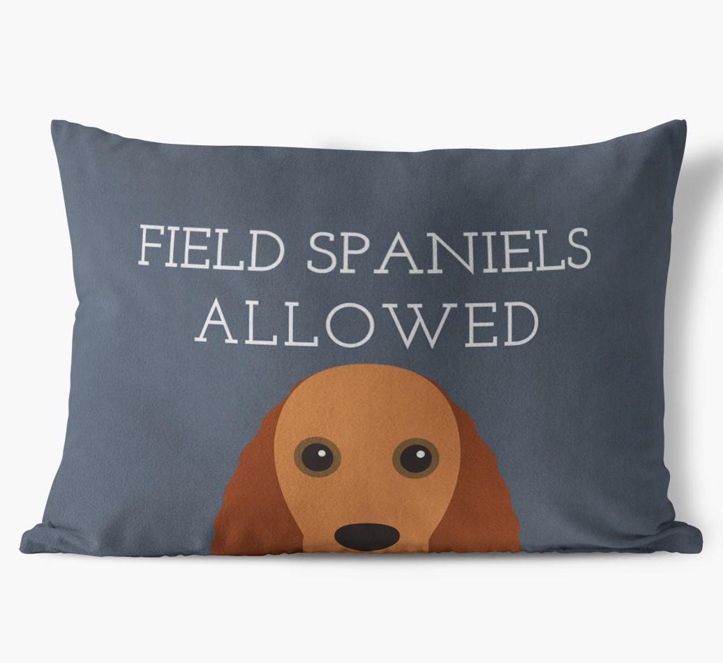 Dogs Allowed: Personalized {breedFullName} Soft Touch Pillow