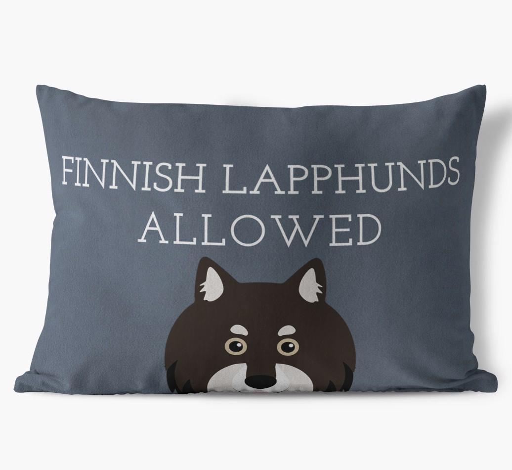 Dogs Allowed: Personalized {breedFullName} Soft Touch Pillow