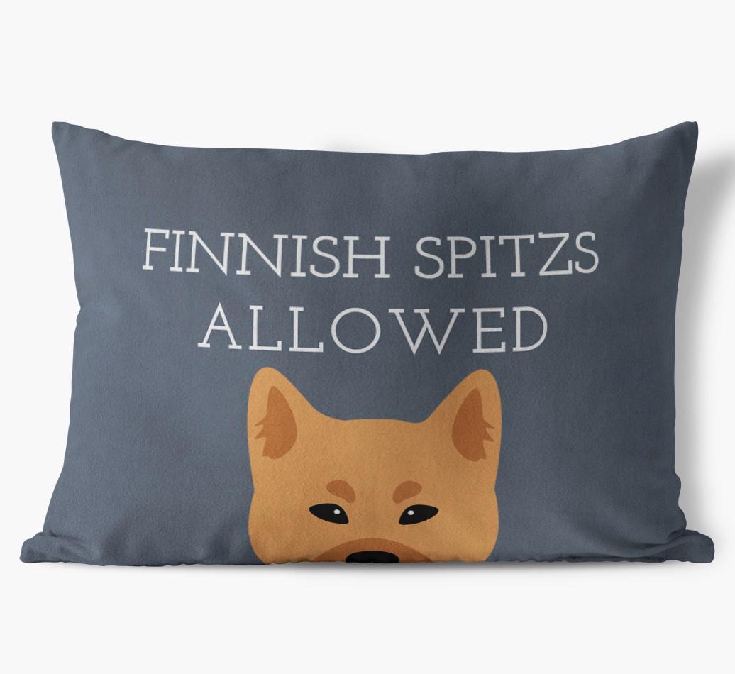 Dogs Allowed: Personalized {breedFullName} Soft Touch Pillow