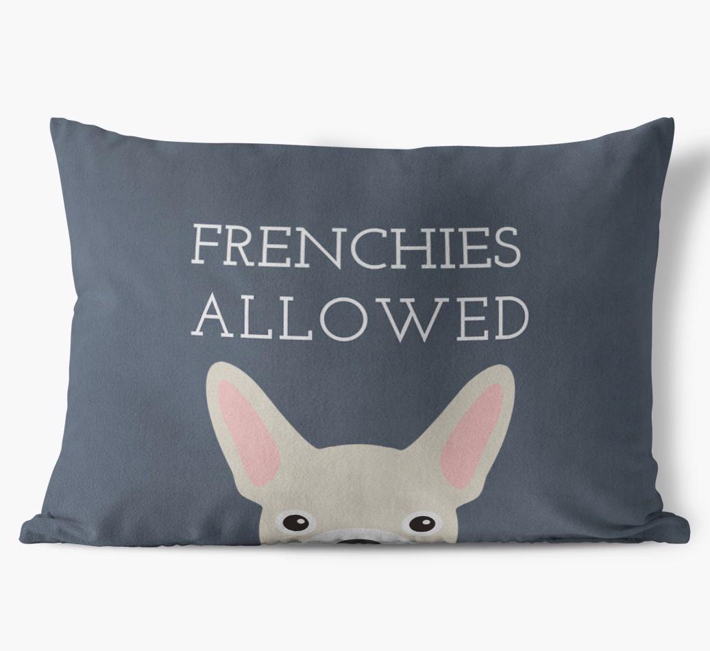 Dogs Allowed: Personalised {breedFullName} Soft Touch Cushion