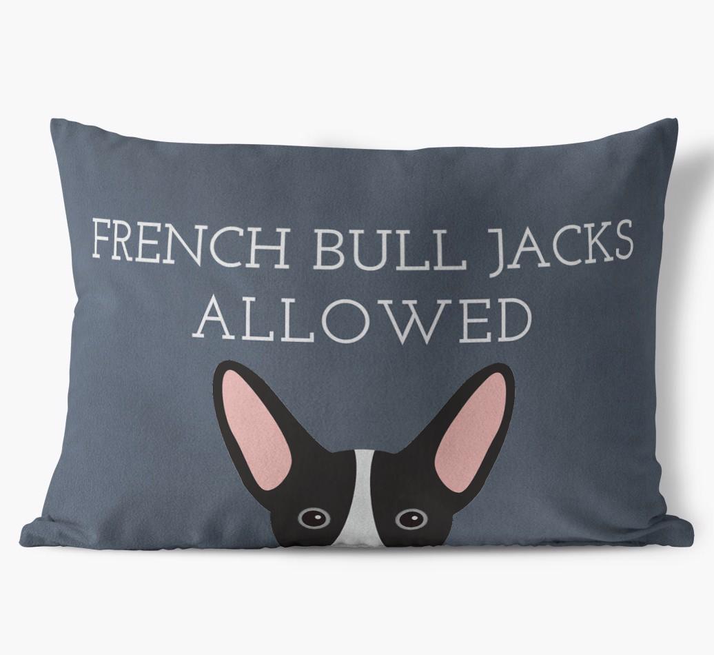 Dogs Allowed: Personalized {breedFullName} Soft Touch Pillow