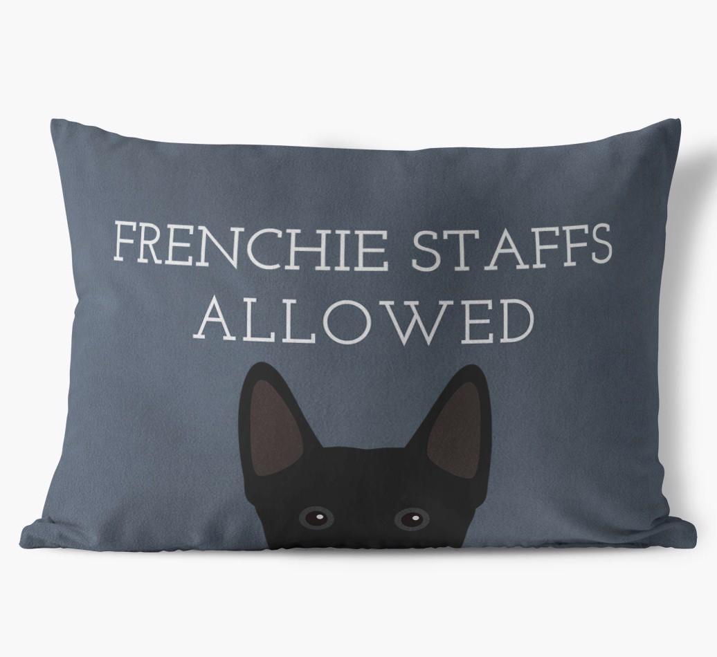Dogs Allowed: Personalized {breedFullName} Soft Touch Pillow