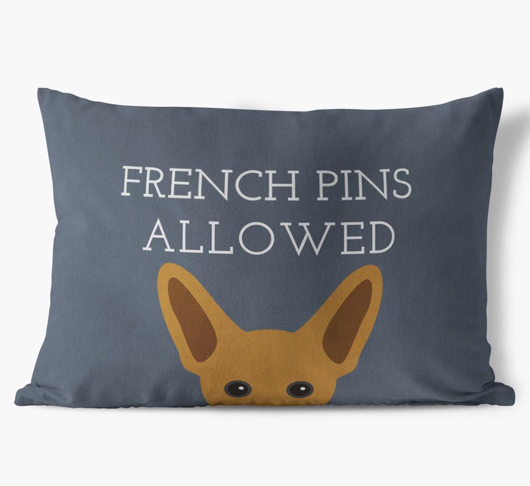 Dogs Allowed: Personalized {breedFullName} Soft Touch Pillow