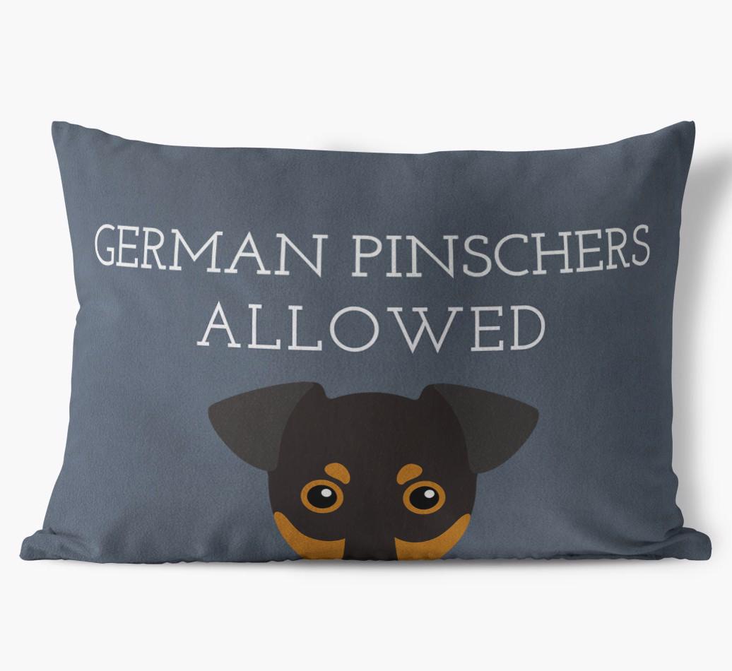 Dogs Allowed: Personalized {breedFullName} Soft Touch Pillow