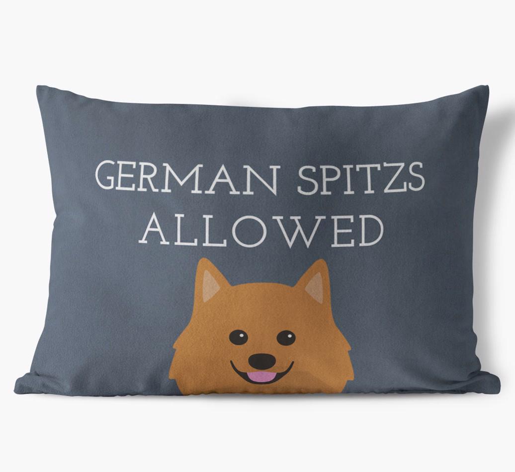 Dogs Allowed: Personalized {breedFullName} Soft Touch Pillow