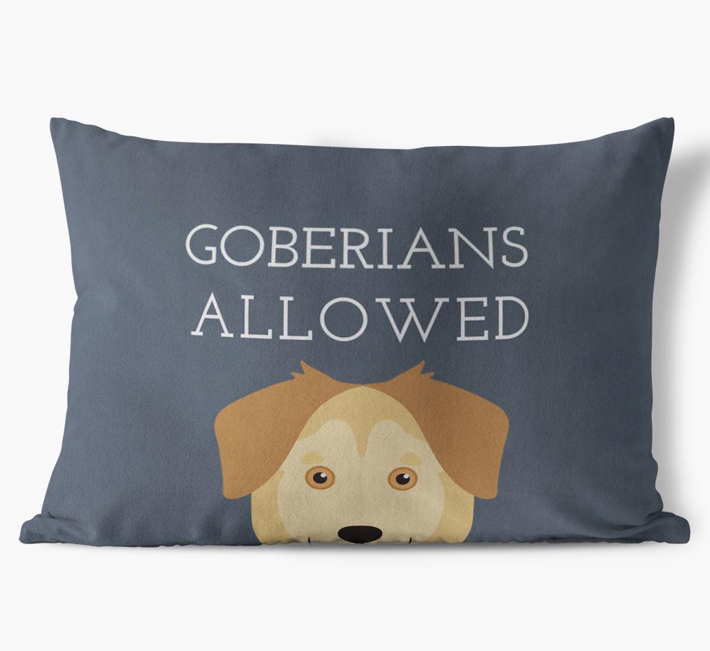 Dogs Allowed: Personalized {breedFullName} Soft Touch Pillow