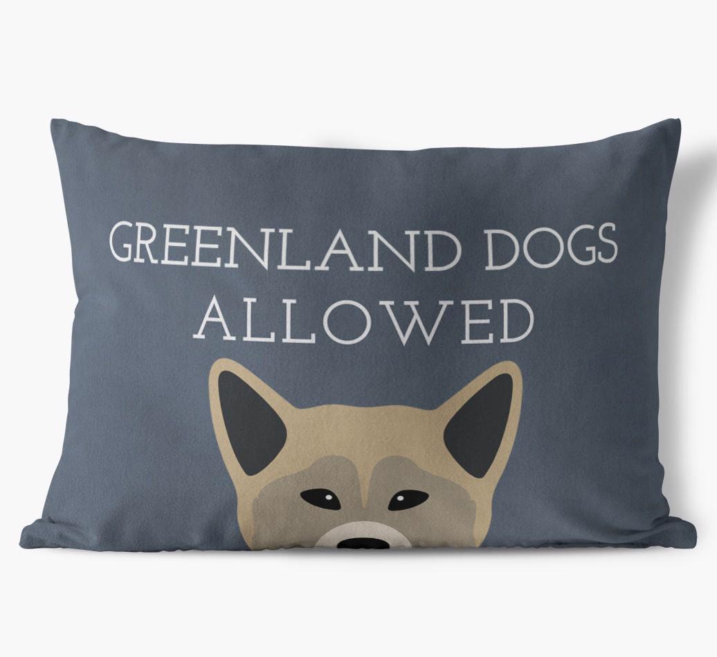 Dogs Allowed: Personalized {breedFullName} Soft Touch Pillow