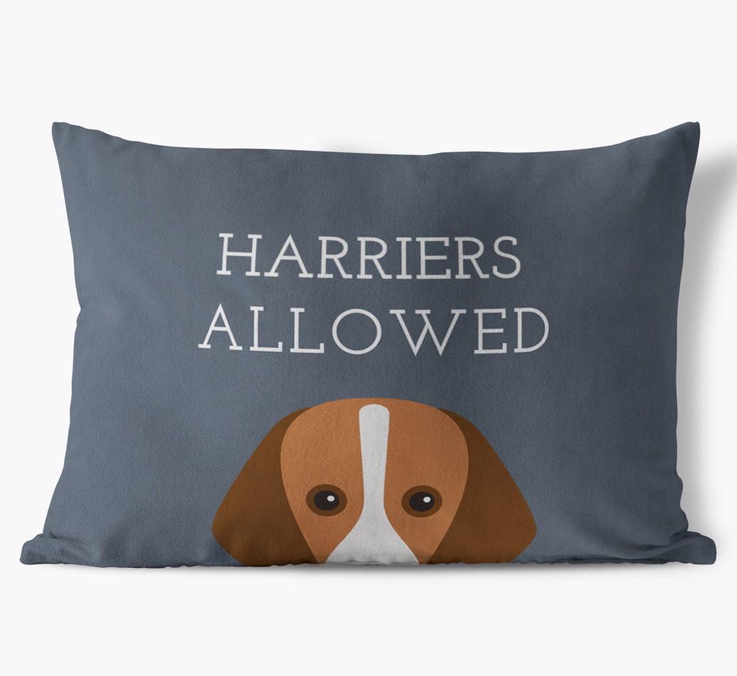 Dogs Allowed: Personalized {breedFullName} Soft Touch Pillow