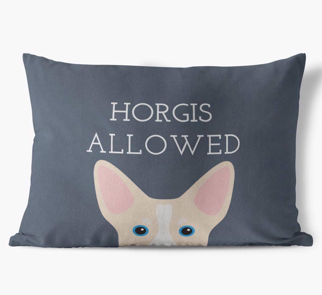 Dogs Allowed: Personalized {breedFullName} Soft Touch Pillow