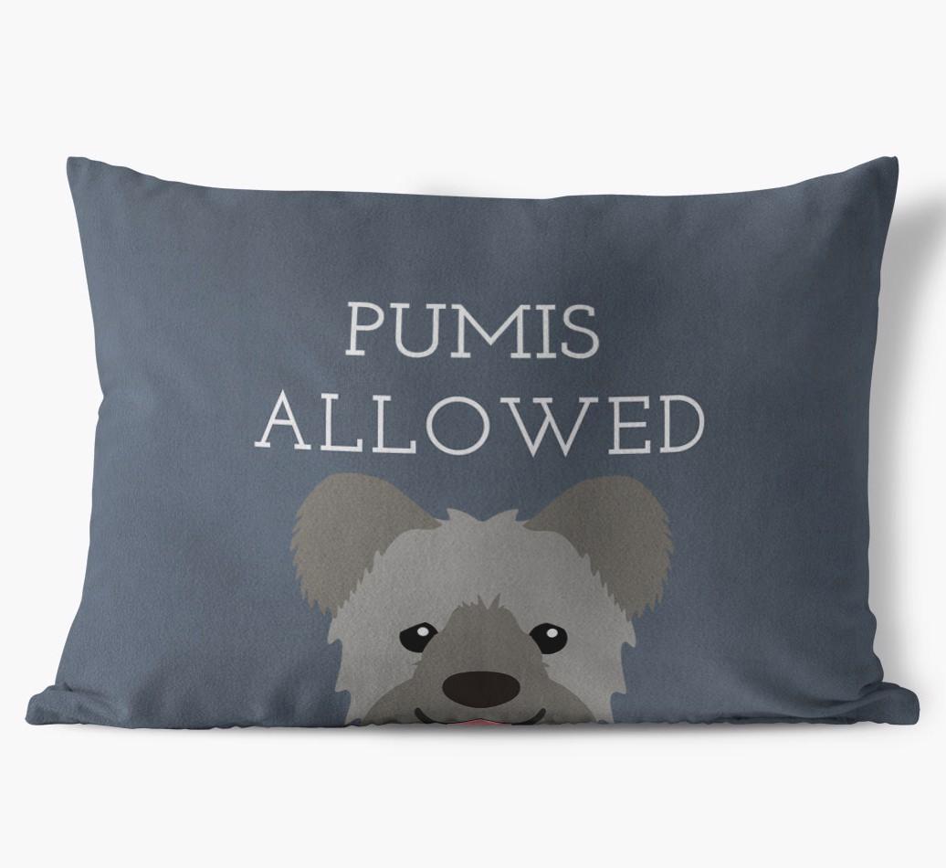 Dogs Allowed: Personalized {breedFullName} Soft Touch Pillow