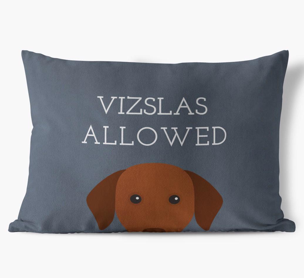 Dogs Allowed: Personalised {breedFullName} Soft Touch Cushion