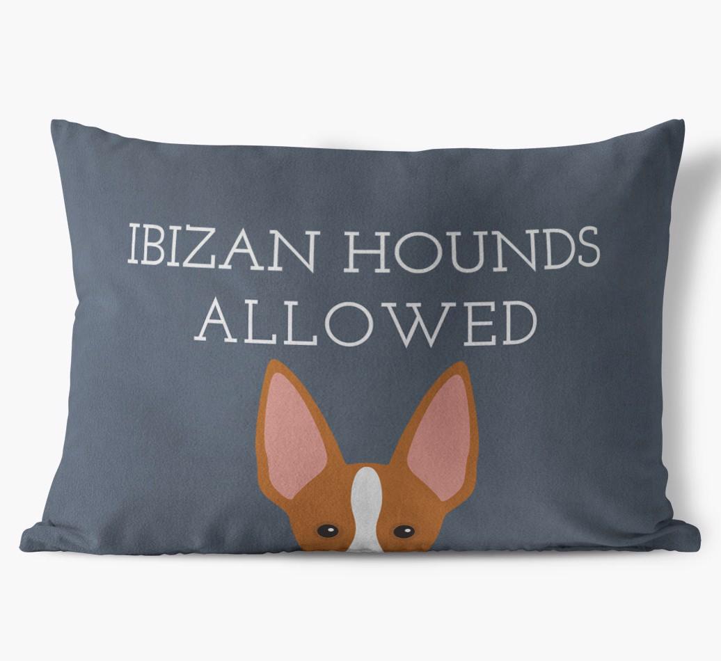 Dogs Allowed: Personalized {breedFullName} Soft Touch Pillow