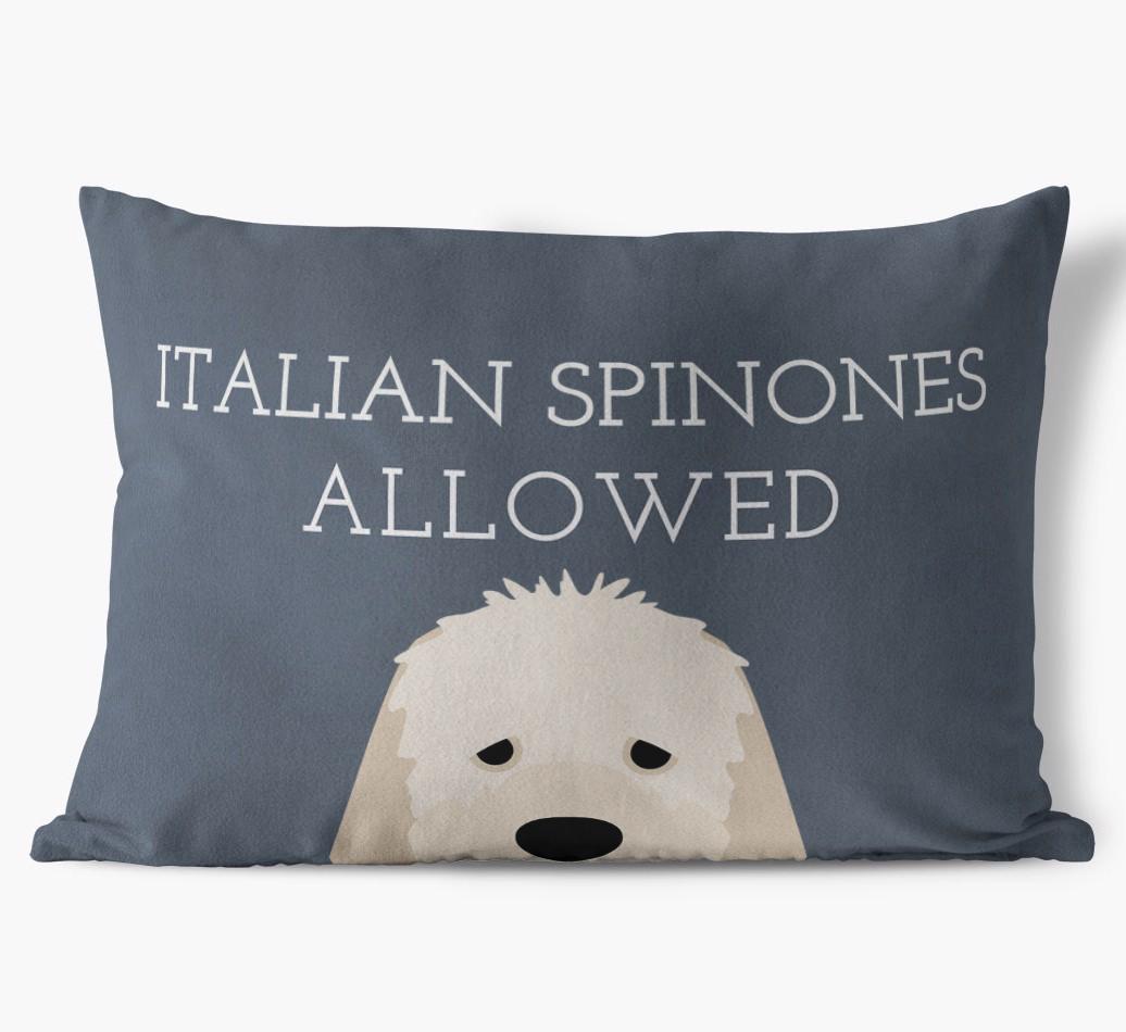 Dogs Allowed: Personalized {breedFullName} Soft Touch Pillow