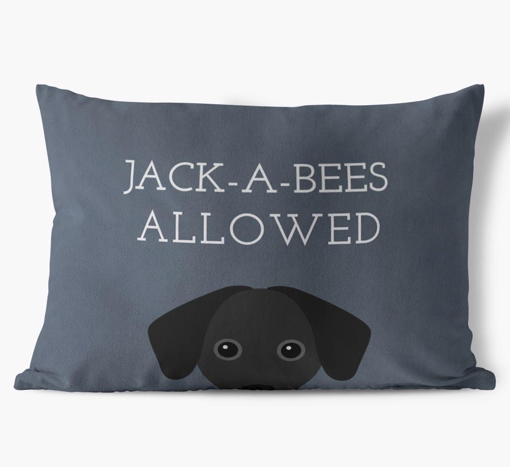 Dogs Allowed: Personalized {breedFullName} Soft Touch Pillow