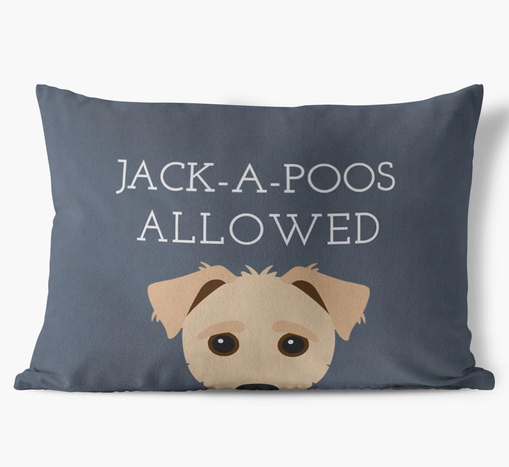 Dogs Allowed: Personalized {breedFullName} Soft Touch Pillow
