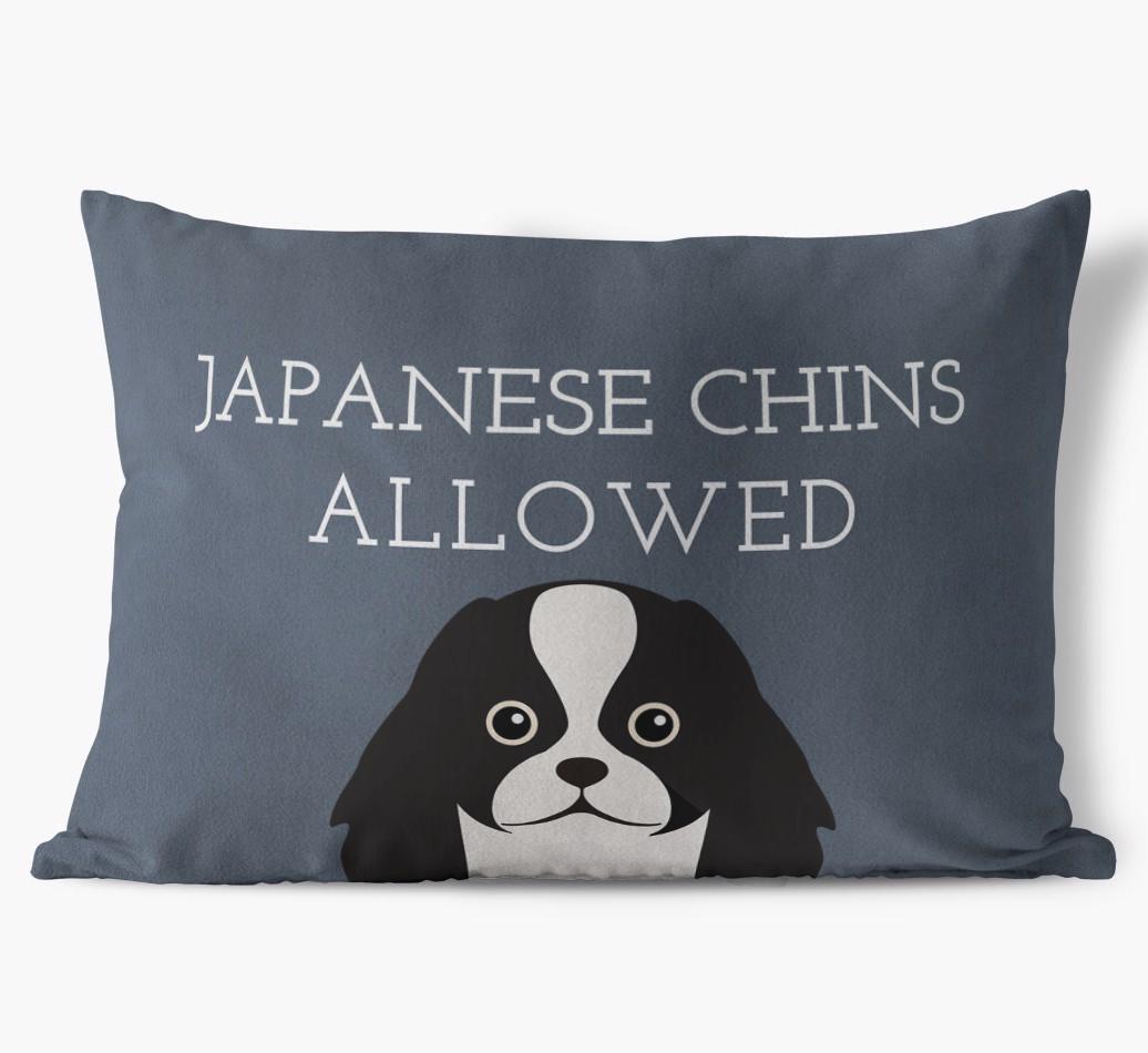 Dogs Allowed: Personalized {breedFullName} Soft Touch Pillow