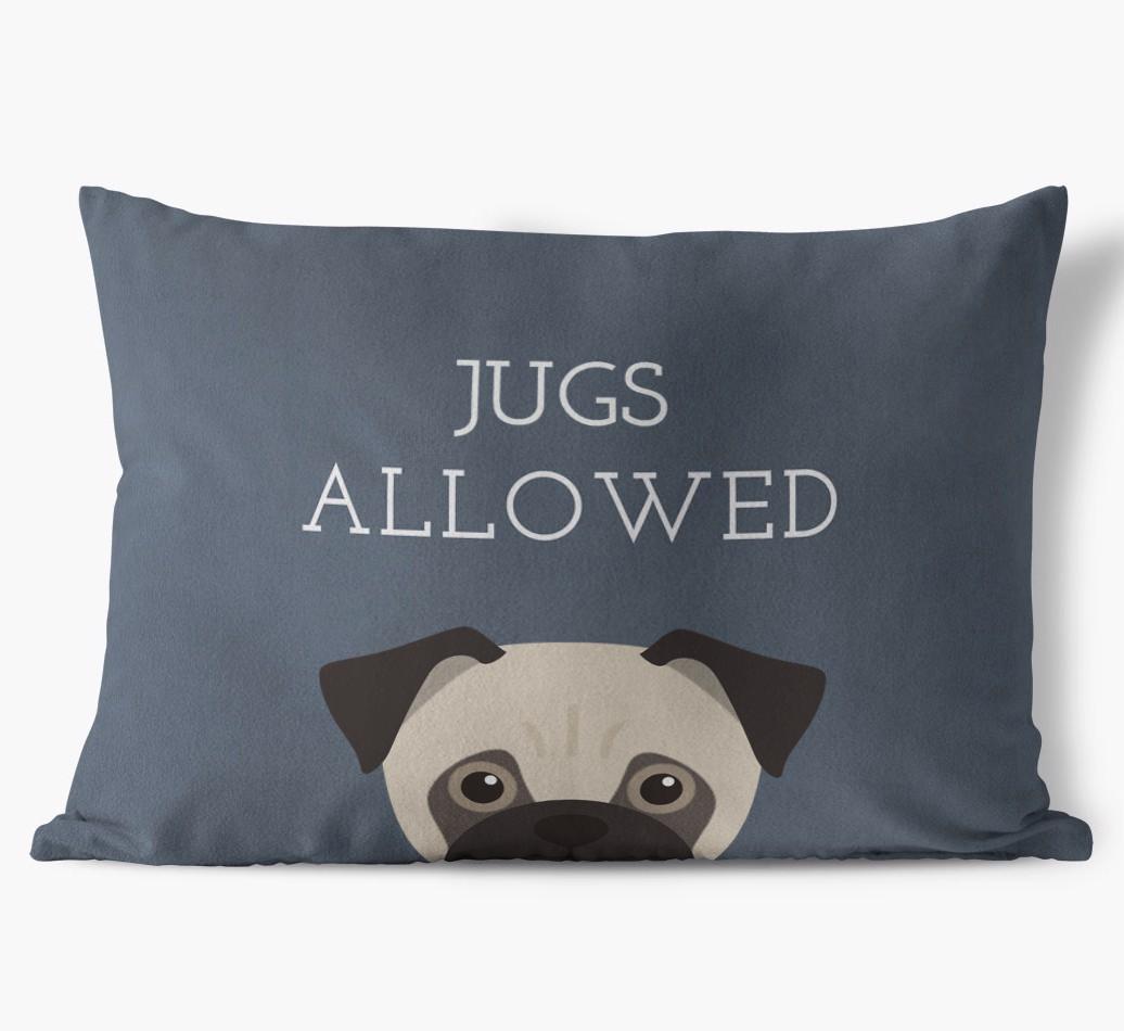 Dogs Allowed: Personalized {breedFullName} Soft Touch Pillow