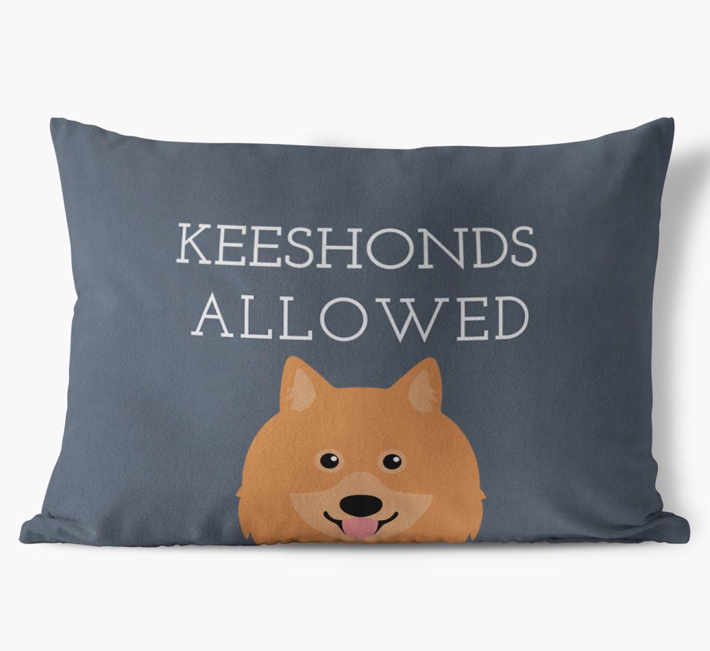 Dogs Allowed: Personalized {breedFullName} Soft Touch Pillow