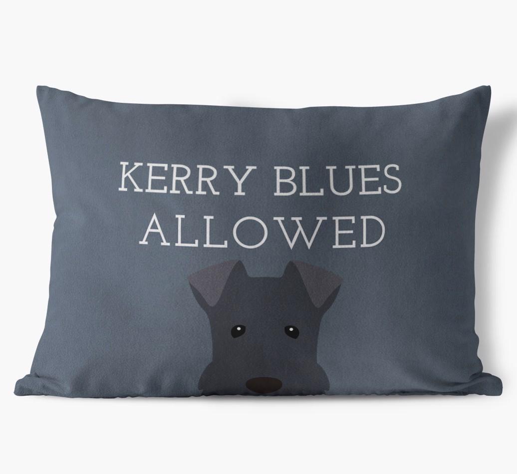 Dogs Allowed: Personalized {breedFullName} Soft Touch Pillow