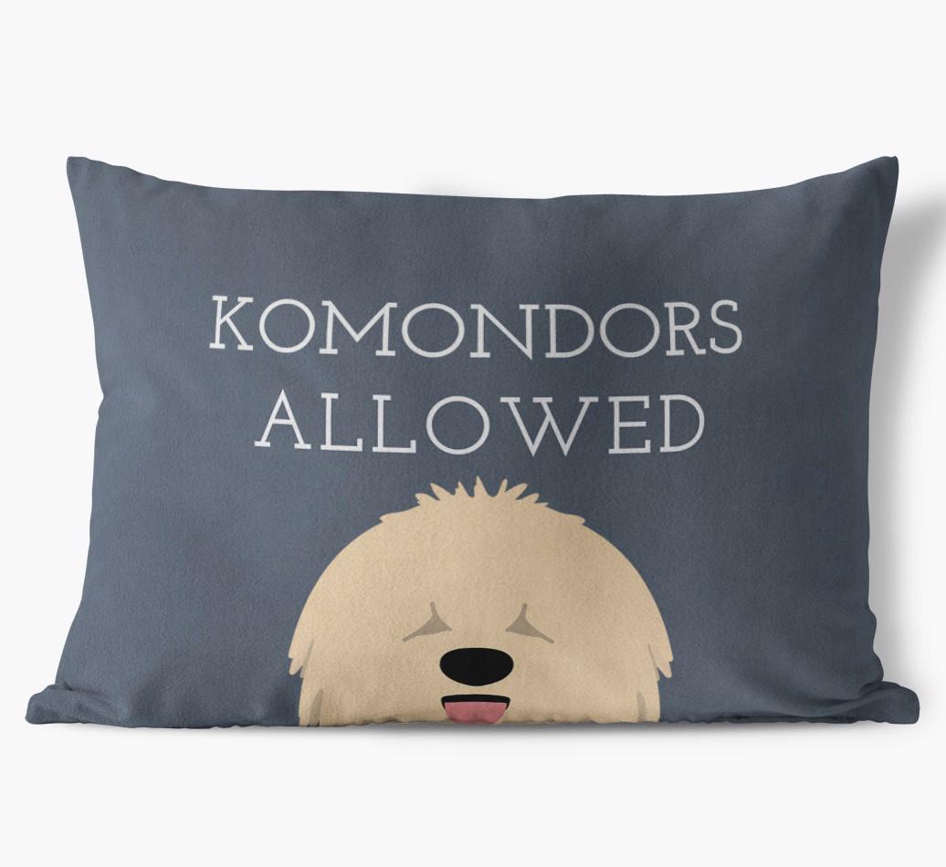 Dogs Allowed: Personalized {breedFullName} Soft Touch Pillow