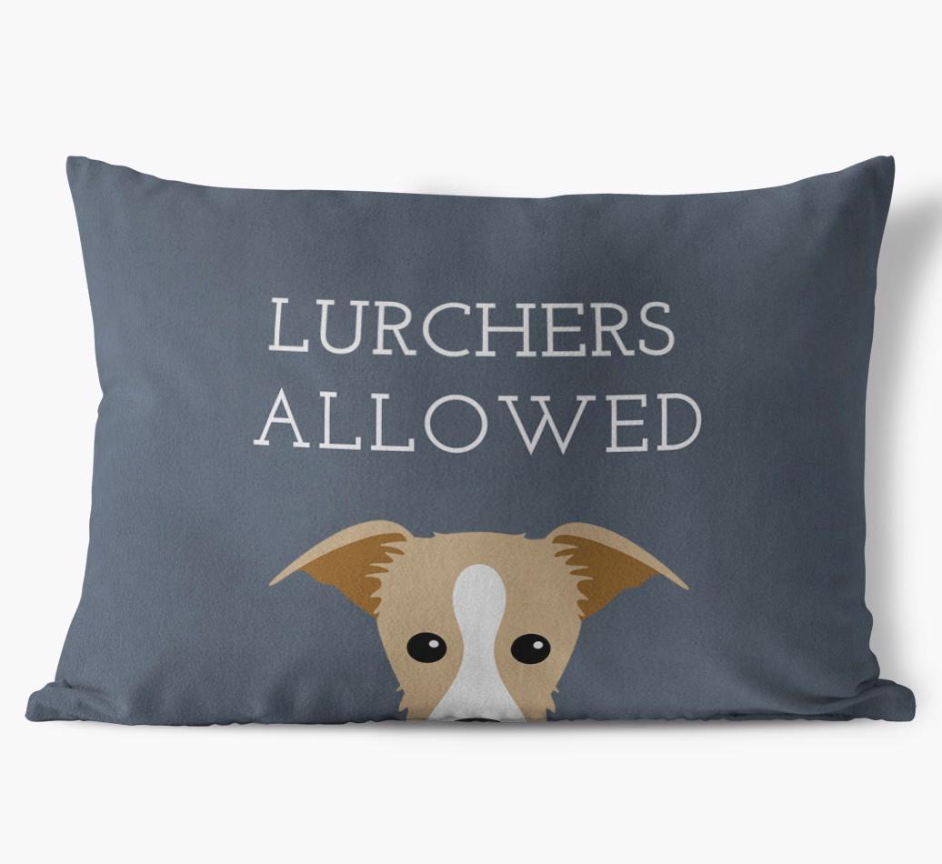 Dogs Allowed: Personalized {breedFullName} Soft Touch Pillow