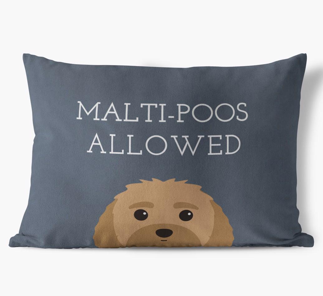 Dogs Allowed: Personalized {breedFullName} Soft Touch Pillow