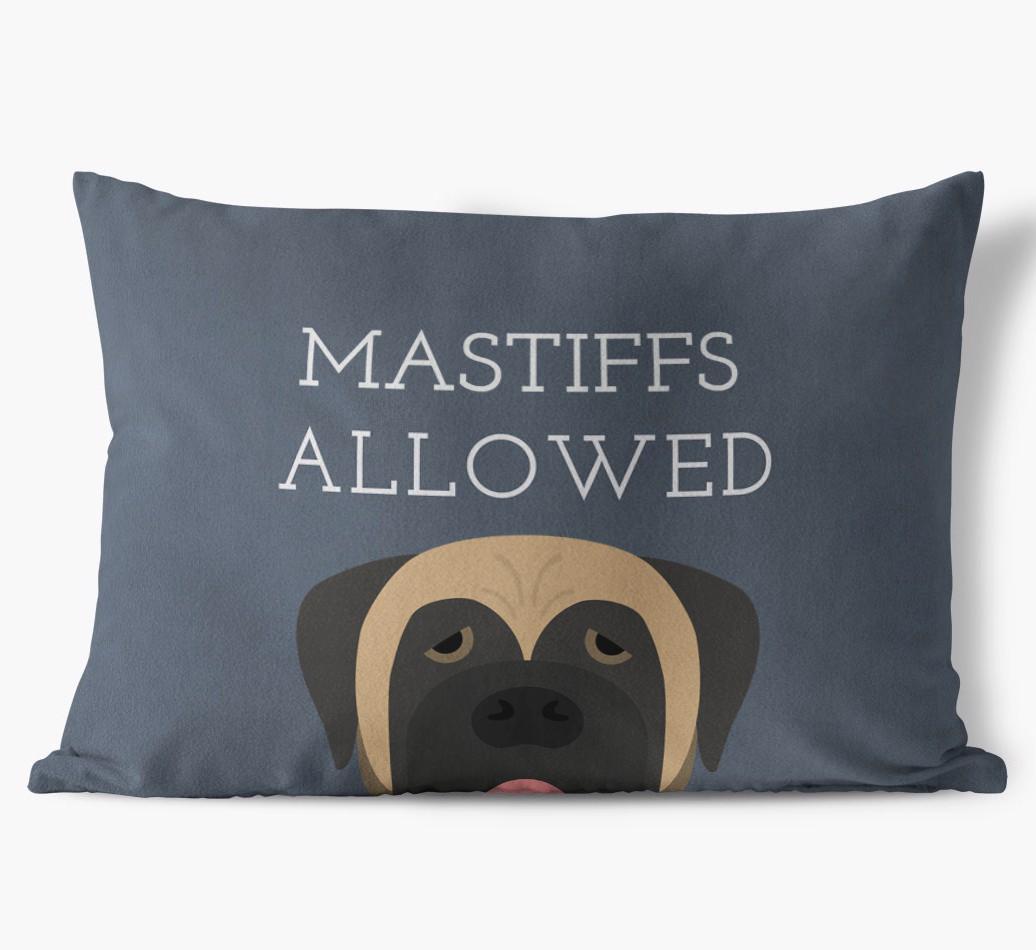 Dogs Allowed: Personalized {breedFullName} Soft Touch Pillow