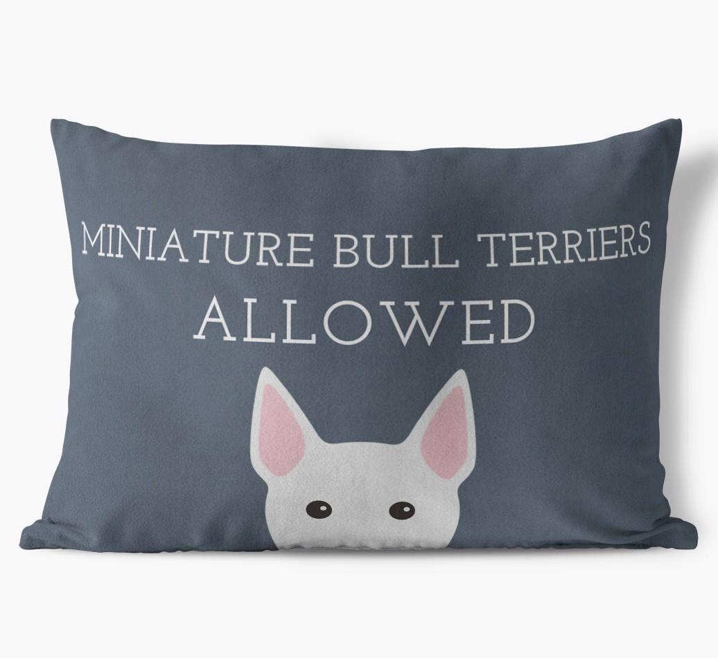 Dogs Allowed: Personalized {breedFullName} Soft Touch Pillow