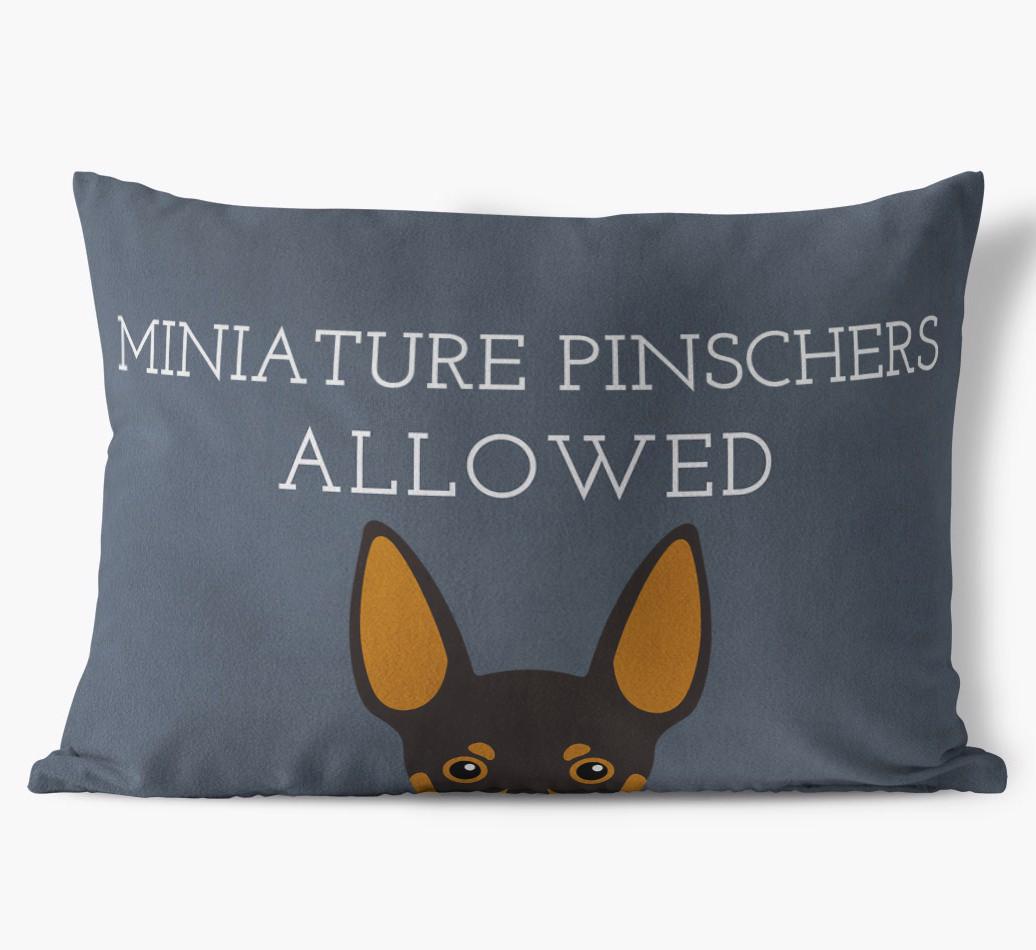 Dogs Allowed: Personalized {breedFullName} Soft Touch Pillow