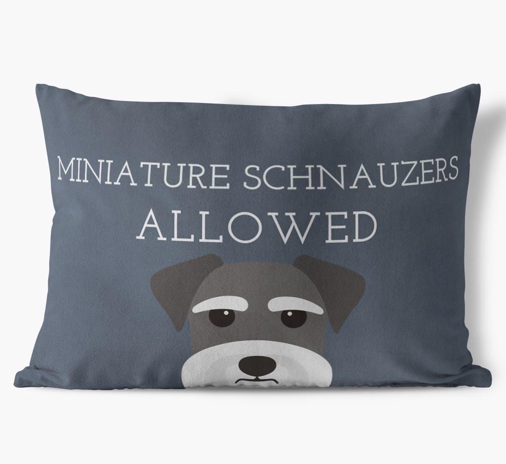 Dogs Allowed: Personalized {breedFullName} Soft Touch Pillow