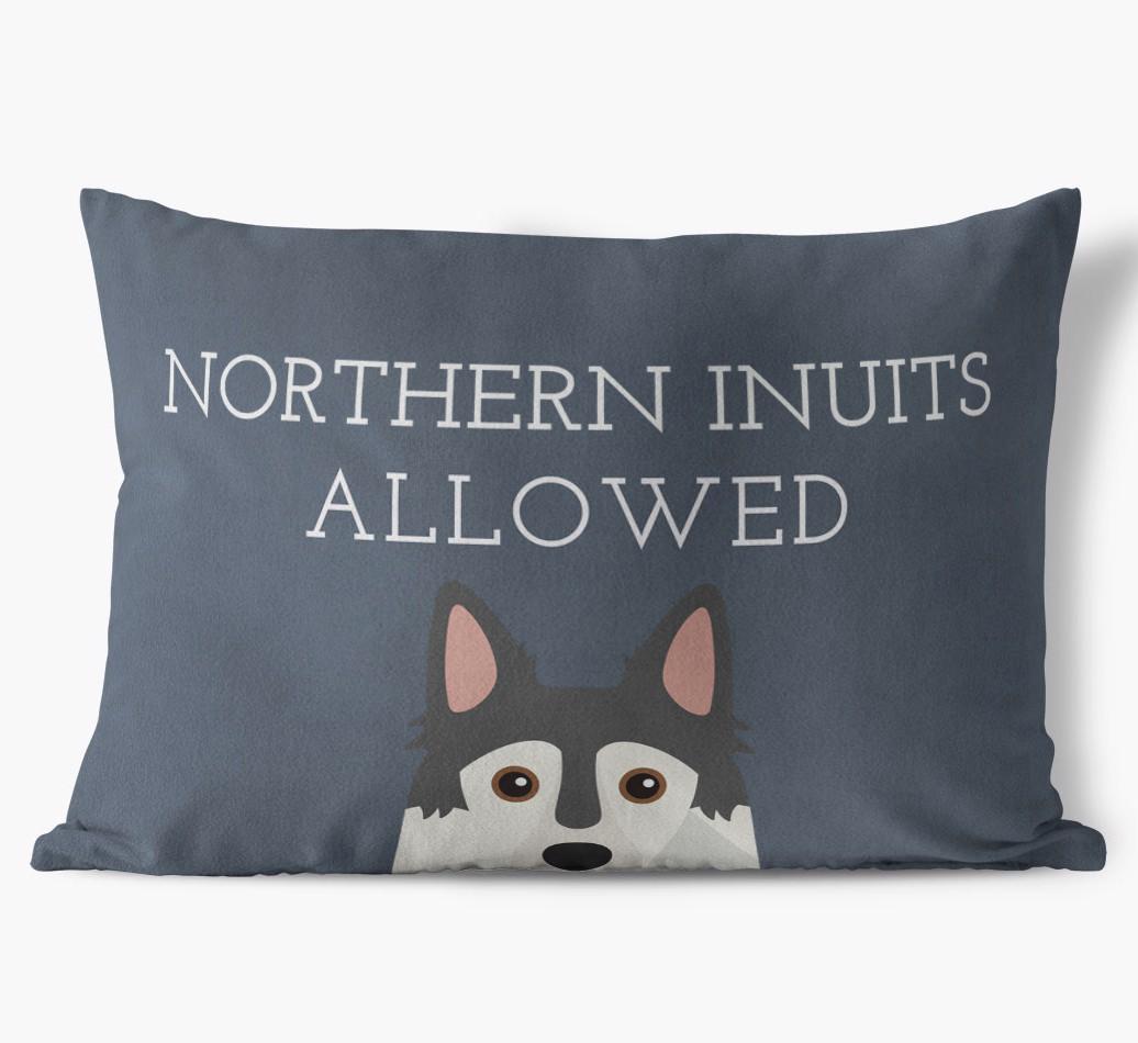 Dogs Allowed: Personalized {breedFullName} Soft Touch Pillow