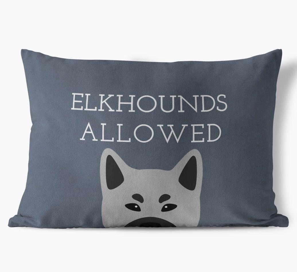 Dogs Allowed: Personalized {breedFullName} Soft Touch Pillow
