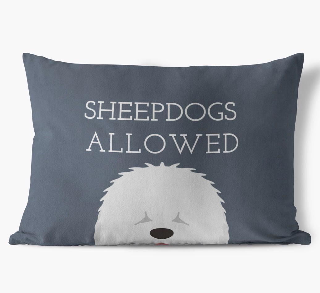 Dogs Allowed: Personalized {breedFullName} Soft Touch Pillow