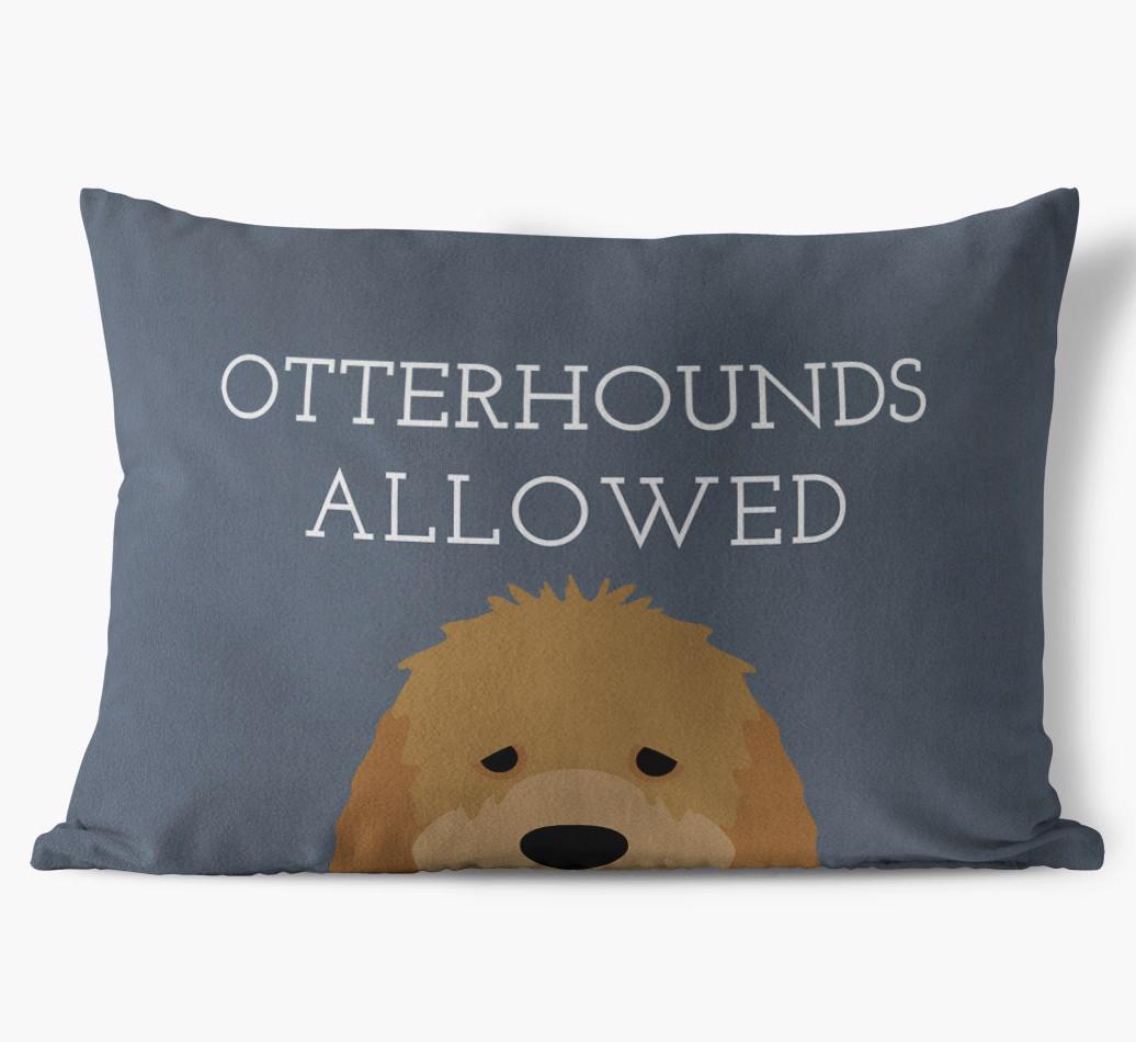 Dogs Allowed: Personalized {breedFullName} Soft Touch Pillow
