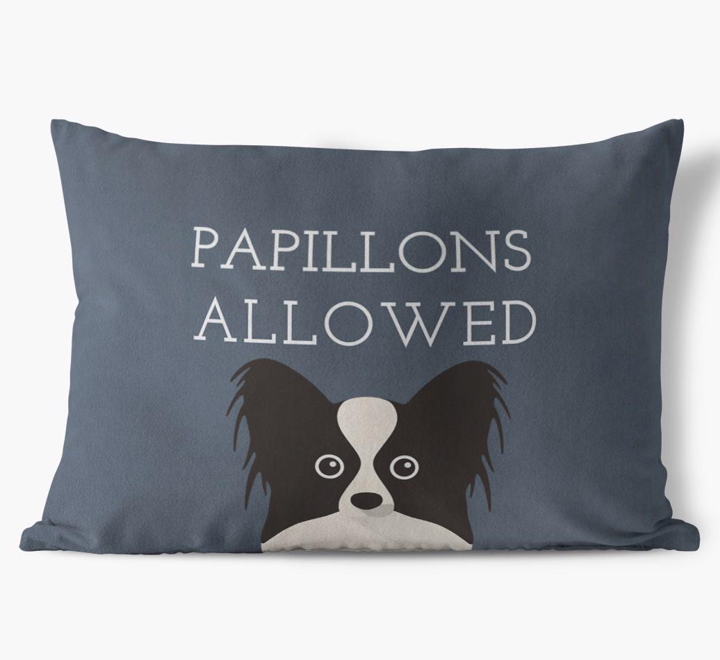 Dogs Allowed: Personalized {breedFullName} Soft Touch Pillow