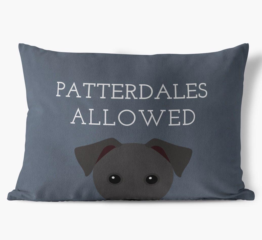 Dogs Allowed: Personalized {breedFullName} Soft Touch Pillow